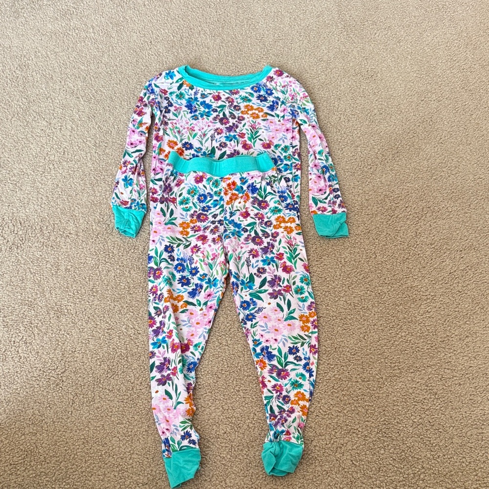 Little Sleepies Colorful Floral Footie